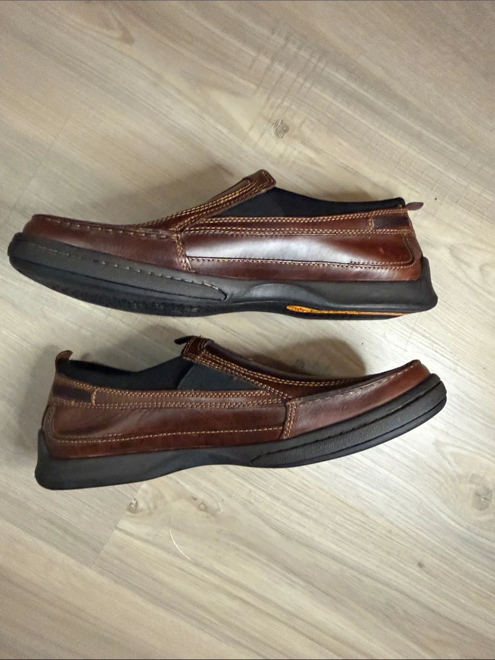 Timberland Brown Leather Ryan Springs Slip On Loafers.  Sz 13M